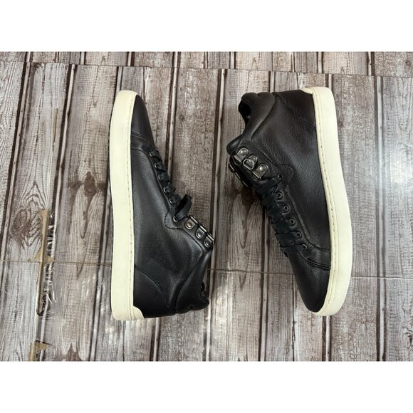Rag & Bone Kent High Top Leather Sneakers  Size 37 US 7 Color Black New In Box - Picture 8 of 10